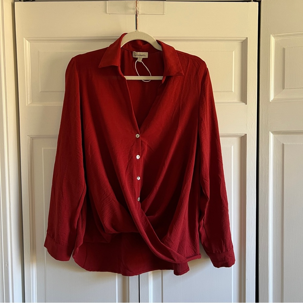 Red blouse